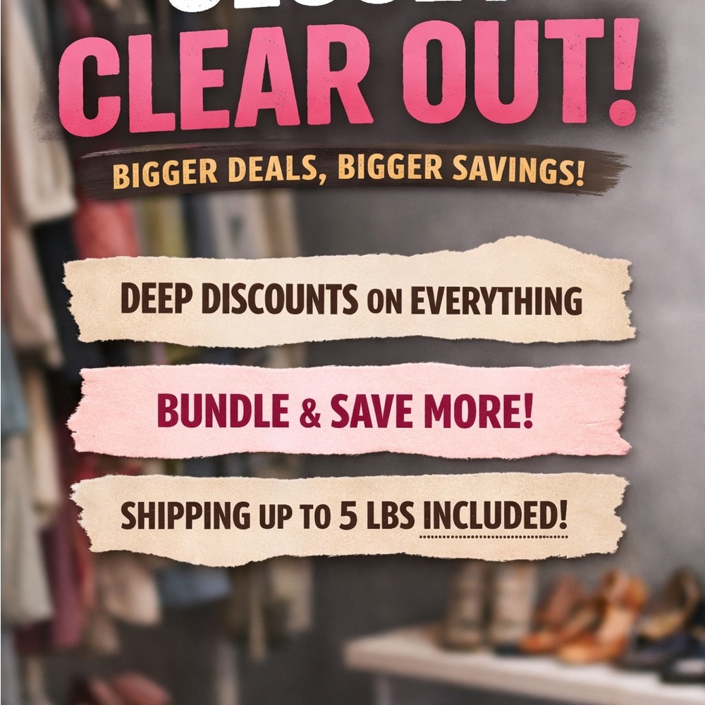 Closet Clear Out Poster